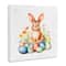Stupell Industries Easter Bunny & Eggs Canvas Wall Art